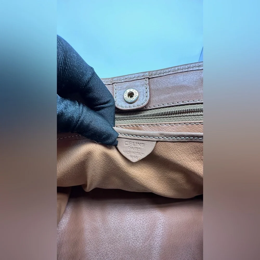 Vintage Celine Macadam Tote Bag Triomphe - Picture 11 of 12